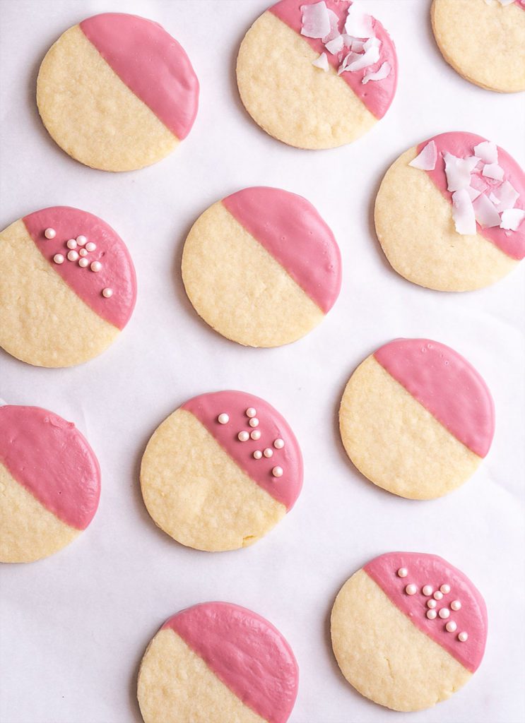 Ruby Cacao Chocolate Dipped Cookies