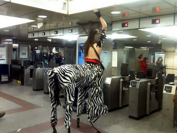 This Centaur Cannot Fit Past The Turnstiles