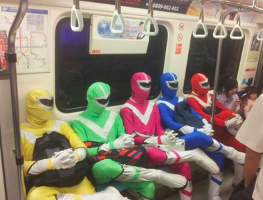 The Whole Team Takes The Subway