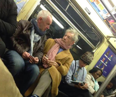 Even Celebrities Like Sir Ian McKellan Ride The Bus