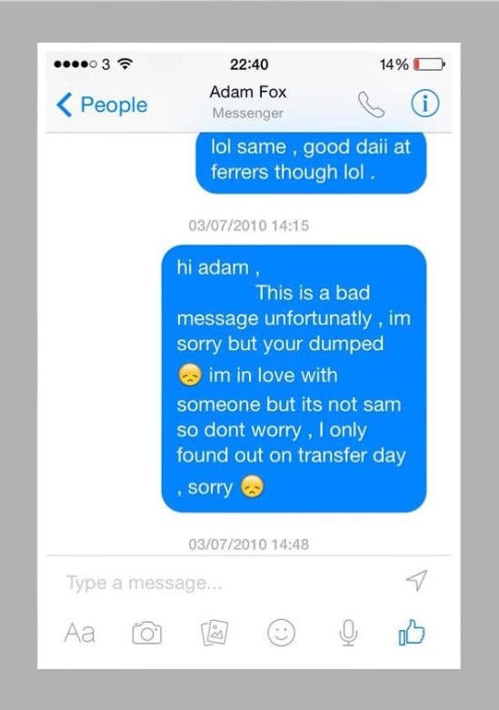 Only On Transfer Day