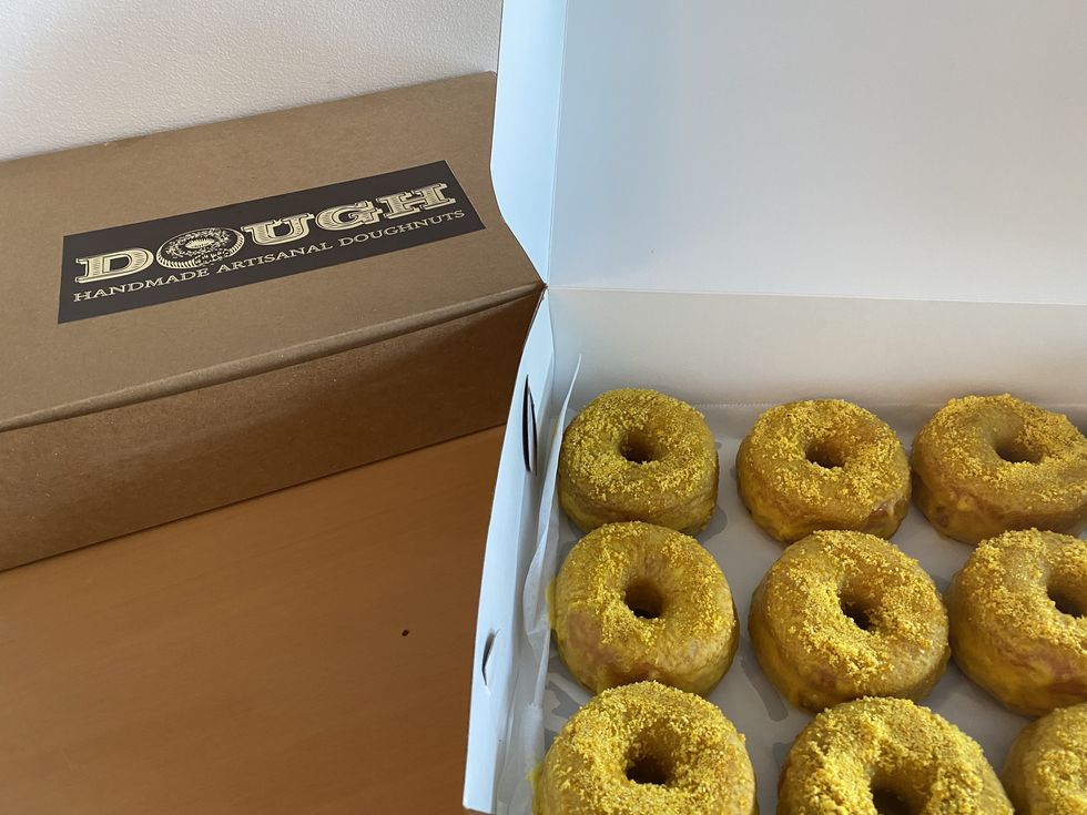 Mustard Doughnuts From Dough